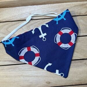 Anchor & Lifebuoy Dog Bandana - Navy